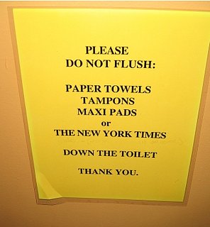 Bathroom Etiquette Signs